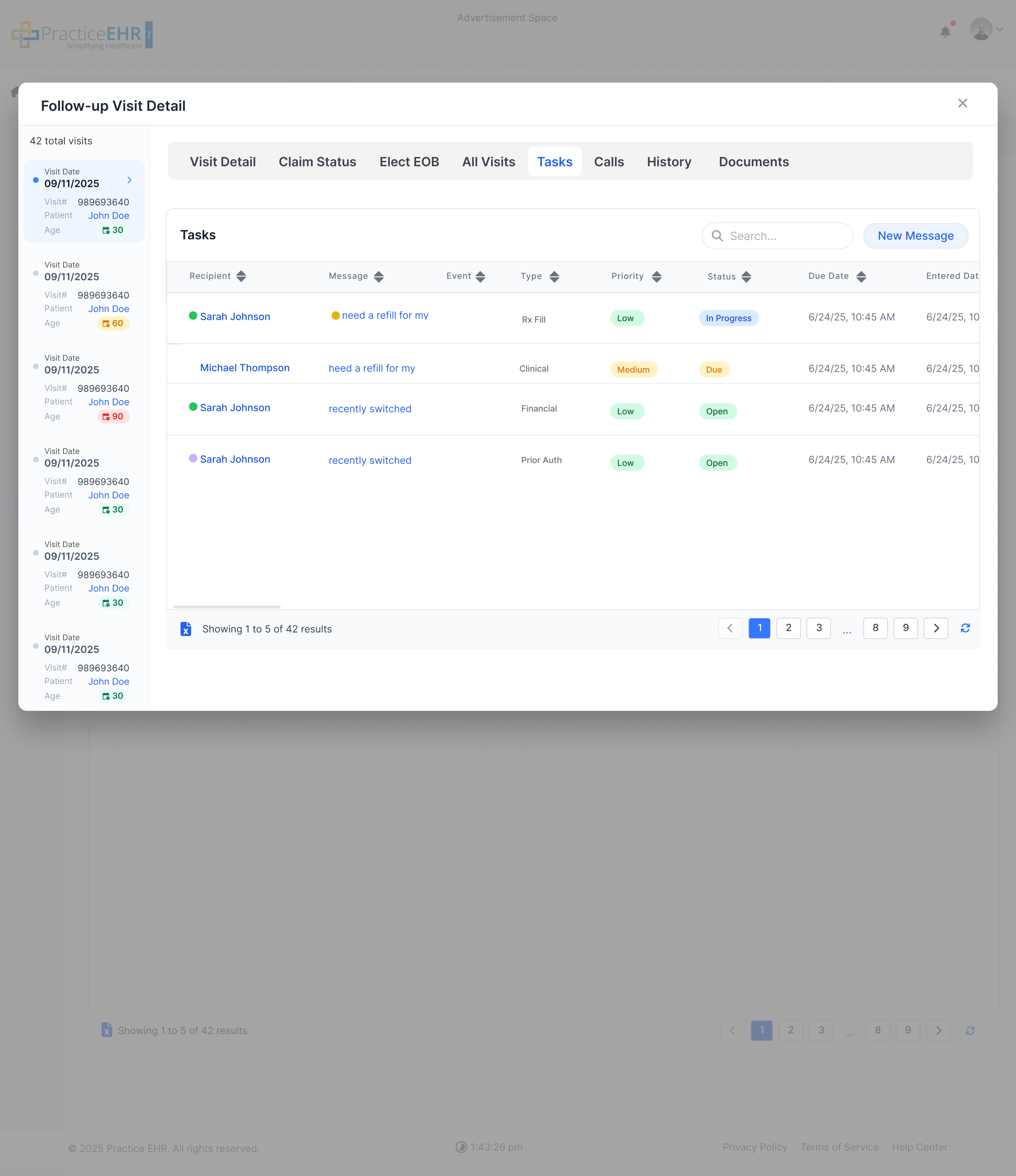 Plan Detail Screen - Tasks Tab